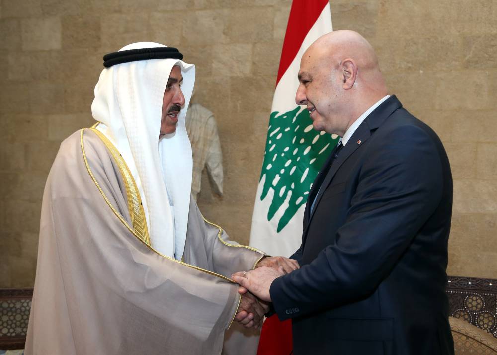 الرئيس عون استقبل رئيس المجلس الوطني الاتحادي في الامارات:  العلاقات اللبنانية – الامارتية متجذرة  في التاريخ