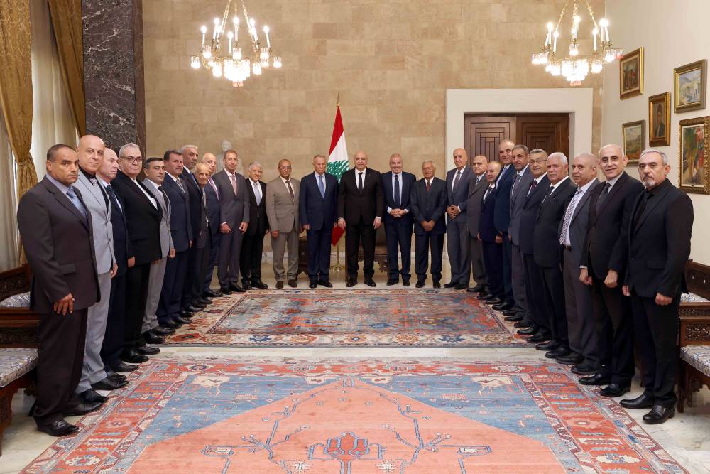 الرئيس عون استقبل رابطة قدماء القوى المسلحة اللبنانية: