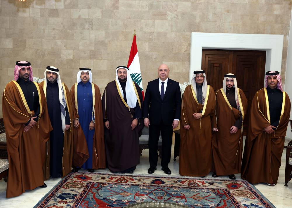 الرئيس عون استقبل الوزير القطري محمد الخليفي: لبنان يتطلع  الى استمرار دعم  بلادكم وما مبادراتها  الجديدة الا الدليل على عمق العلاقات الأخوية الثنائية