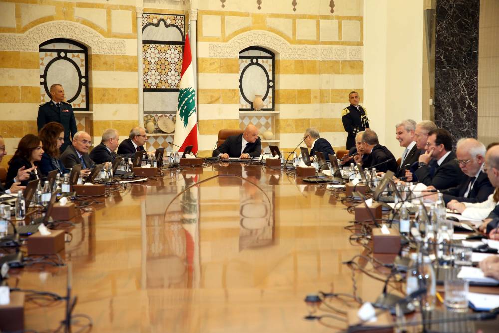 مجلس الوزراء في قصر بعبدا اقرّ تشكيلات دبلوماسية ورفع سقف القرض السكني من 50 الى 100 الف دولار