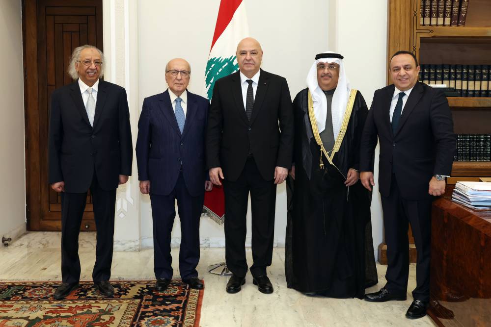 رئيس الجمهورية العماد جوزاف عون إٍستقبل رئيس اللجنة التنفيذية لإتحاد المصارف العربية: