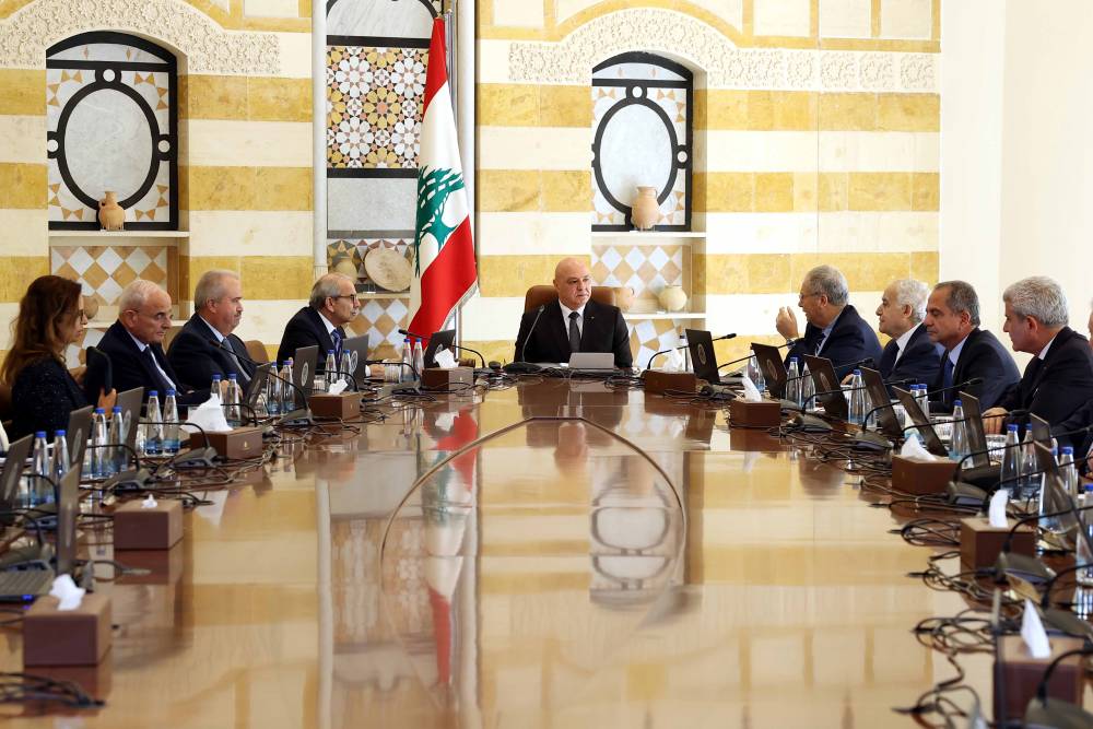 مجلس الوزراء رحب بالخطة العسكرية التي عرضها قائد الجيش لتنفيذ قرار حصر السلاح